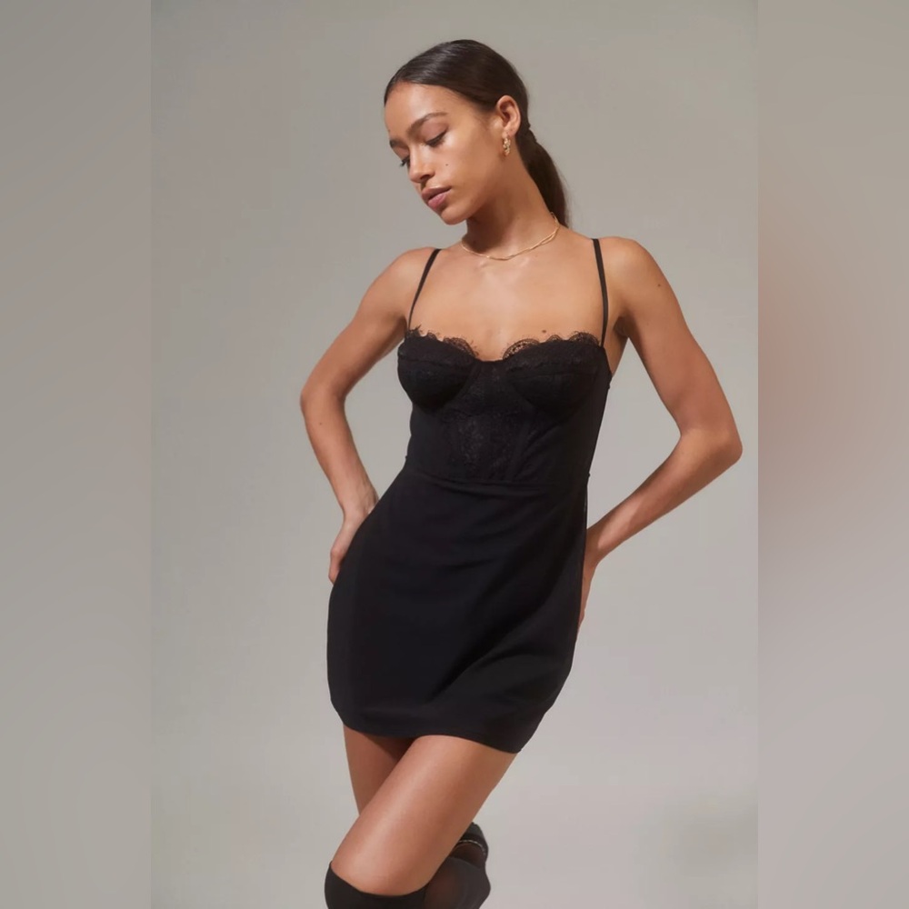 UO Modern Love Bustier Mini Dress